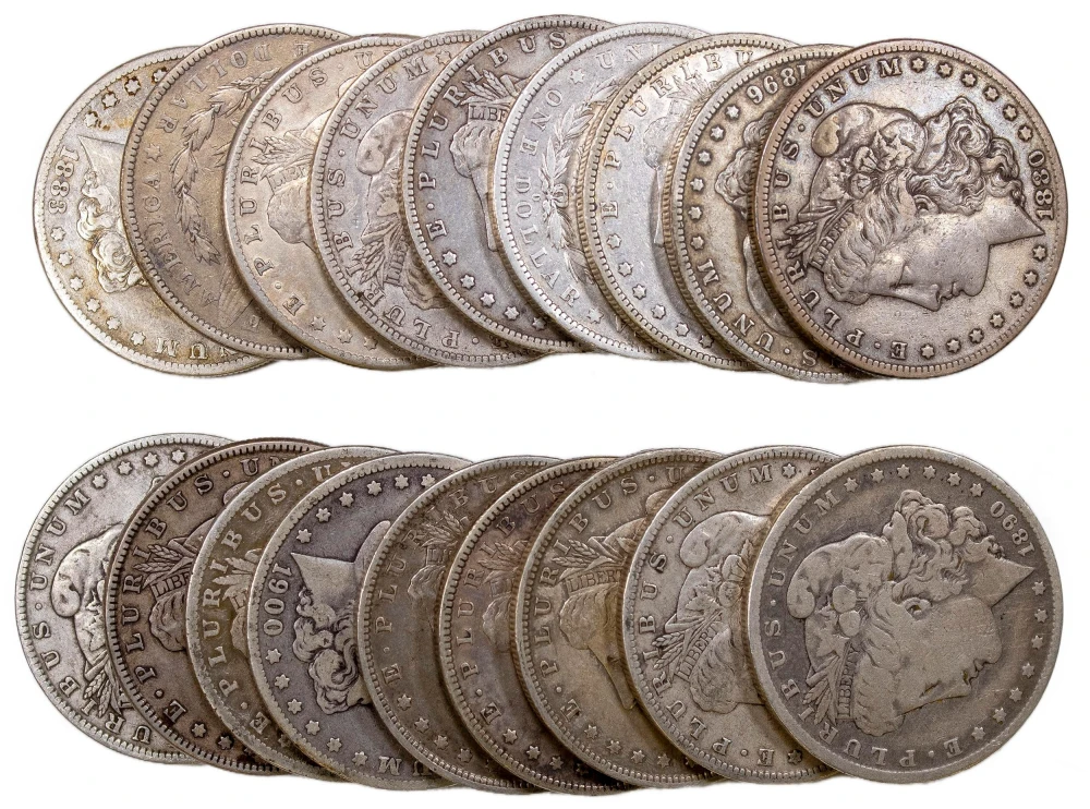 18 Mixed Pre-21 Morgan Dollars
