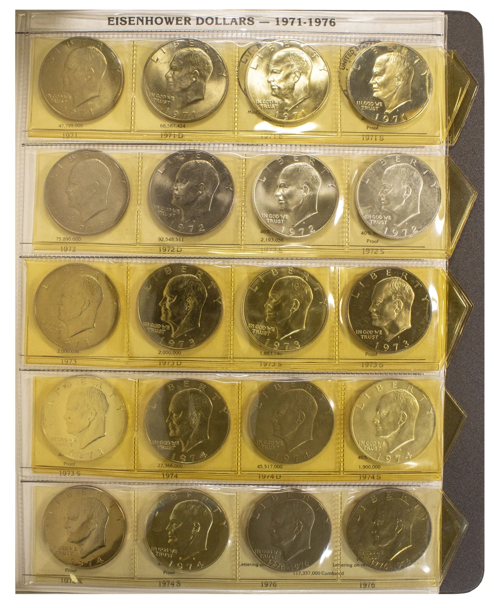 1971-78 Eisenhower Dollar 32 Coin Set