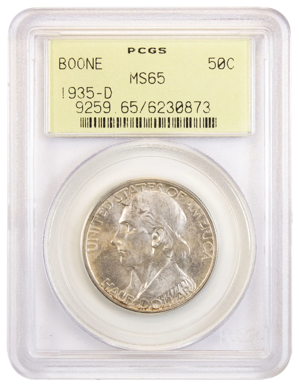 PCGS MS-65 1935-D Boone Half Dollar