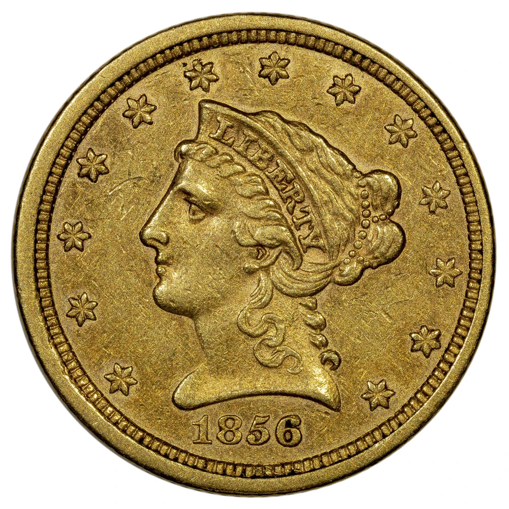EF-45 1856-S $2.50 Gold Liberty