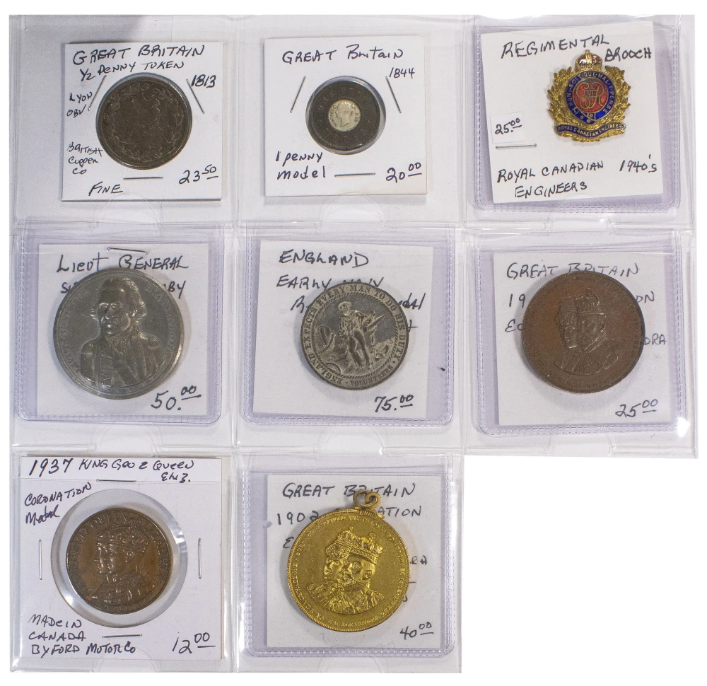 Great Britain. Group of Medals, Tokens, Badges