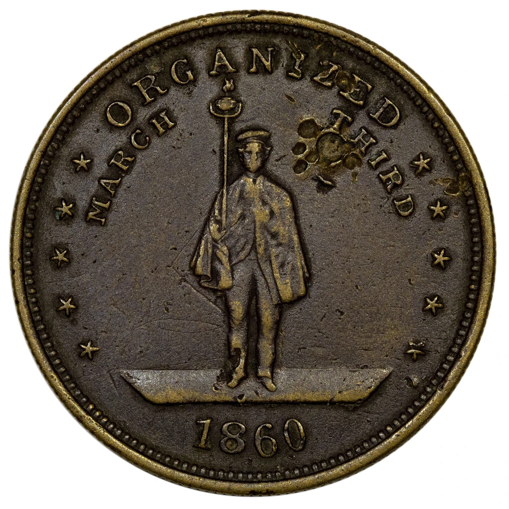 VF Details 1860 Wide-Awakes Bronze Token