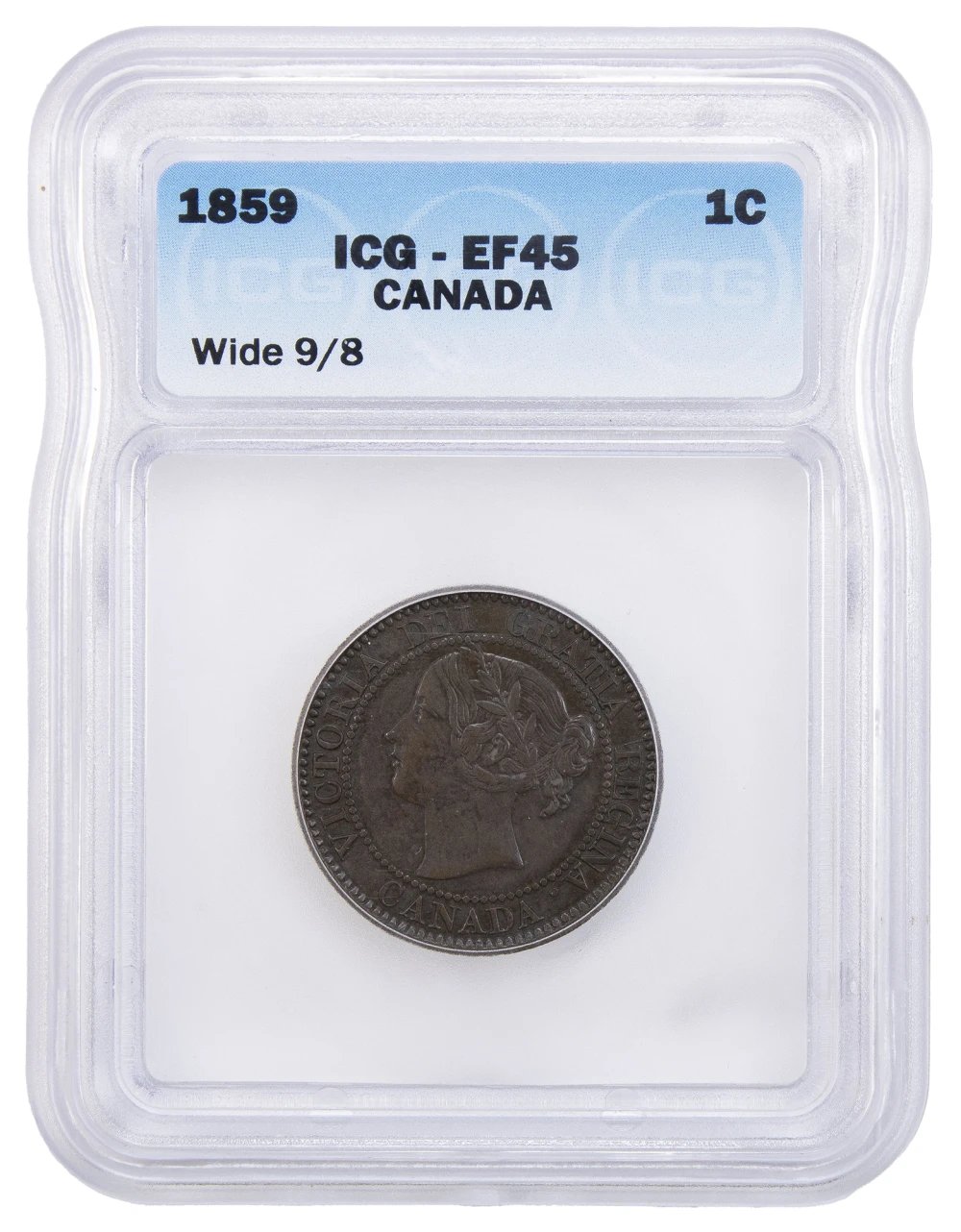 ICG EF-45 1859/8 Canadian Cent