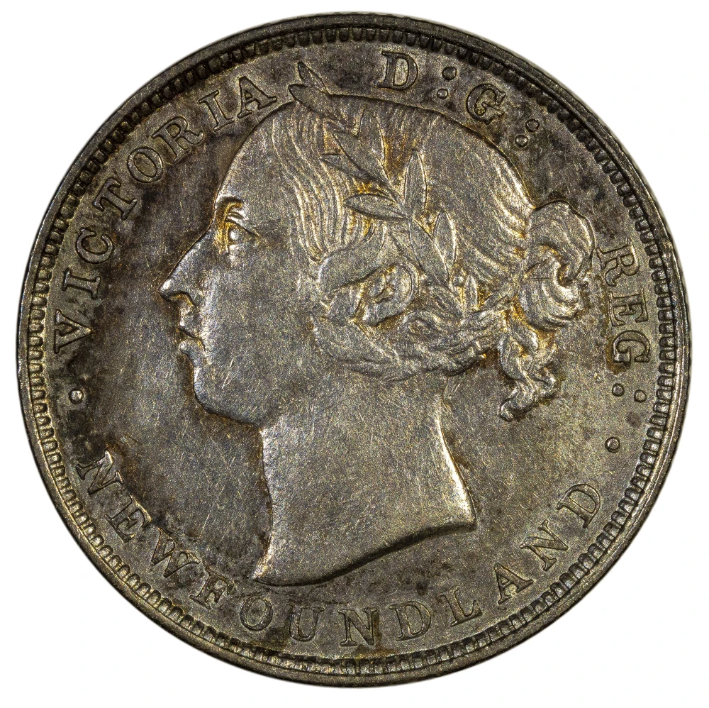 Canada. Newfoundland. AU-50 1888 20-Cents