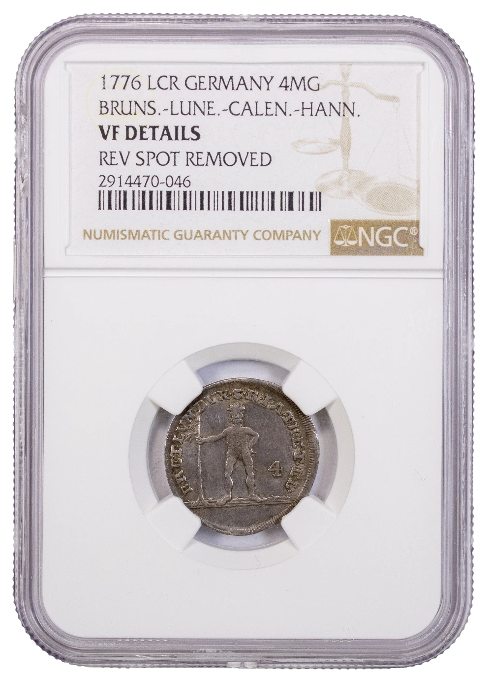 German States. 1776-LCR Wildman 4 Mariengroschen