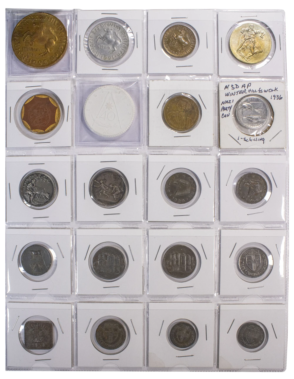 Germany. Mix of Coins and Tokens