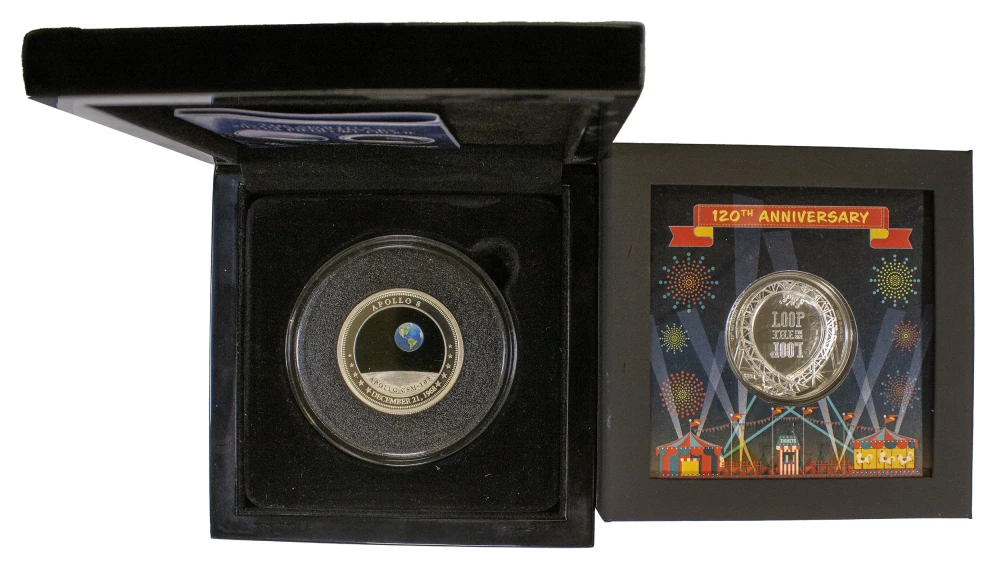 Pair of misc. Modern World Silver Coins